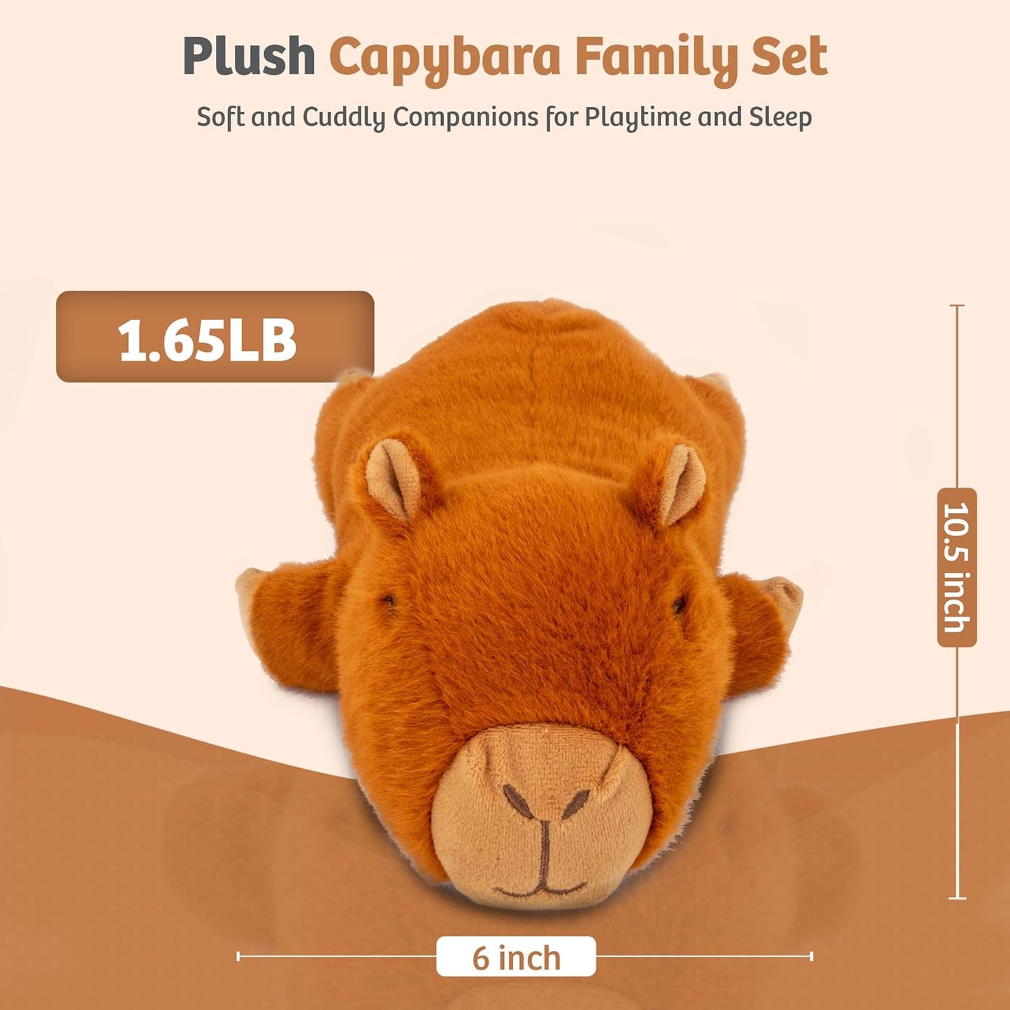 Microwavable Capybara Stuffed Animal - Weighted Stuffed Animal Plush, Heating Pad, Cozy Gift for Girls|Women|Kids|Elder People