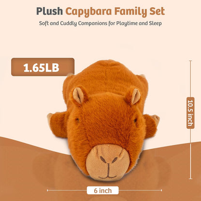 Microwavable Capybara Stuffed Animal - Weighted Stuffed Animal Plush, Heating Pad, Cozy Gift for Girls|Women|Kids|Elder People