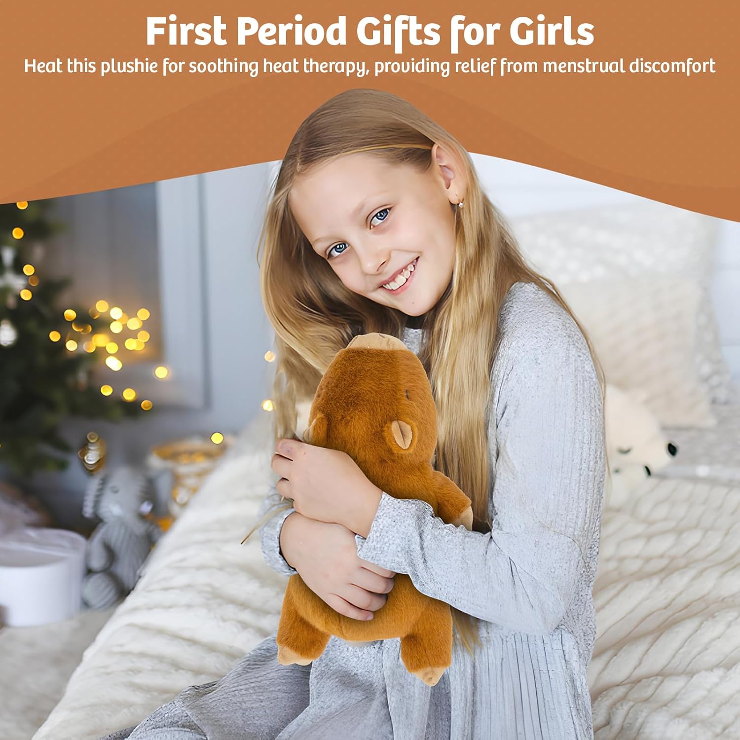 Microwavable Capybara Stuffed Animal - Weighted Stuffed Animal Plush, Heating Pad, Cozy Gift for Girls|Women|Kids|Elder People