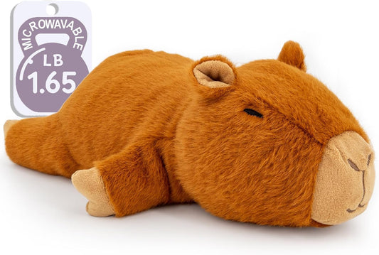 Microwavable Capybara Stuffed Animal - Weighted Stuffed Animal Plush, Heating Pad, Cozy Gift for Girls|Women|Kids|Elder People